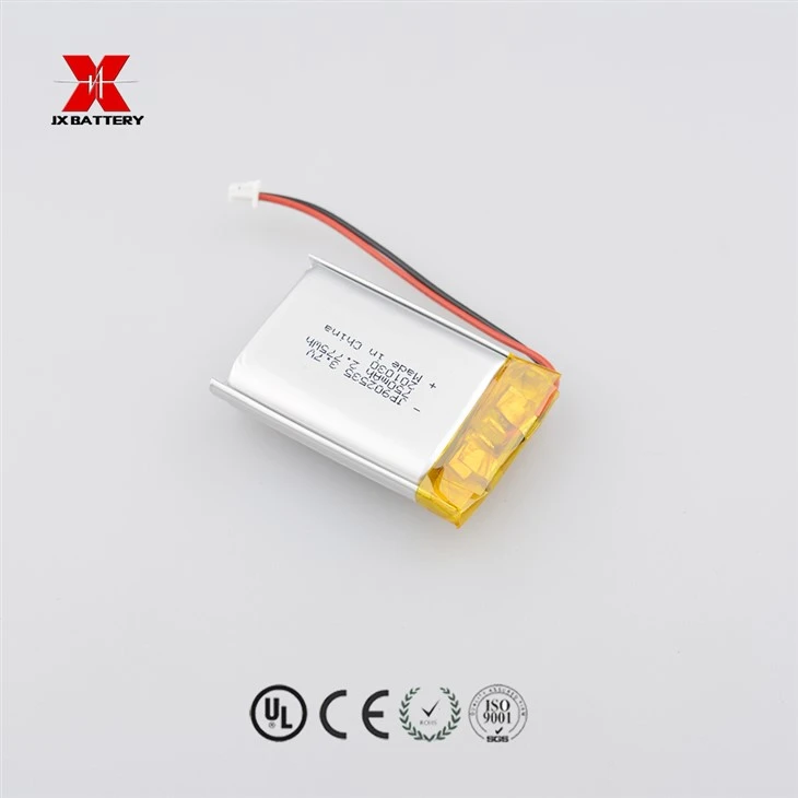 Producent chińskiej baterii litowo-polimerowej JP902535 750mah z płytką drukowaną